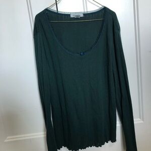 Jockey Women's size medium Green Long Sleeve Top